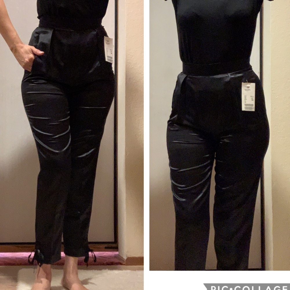 Escada Vintage silky hose pants black size 36 - Picture 4 of 9